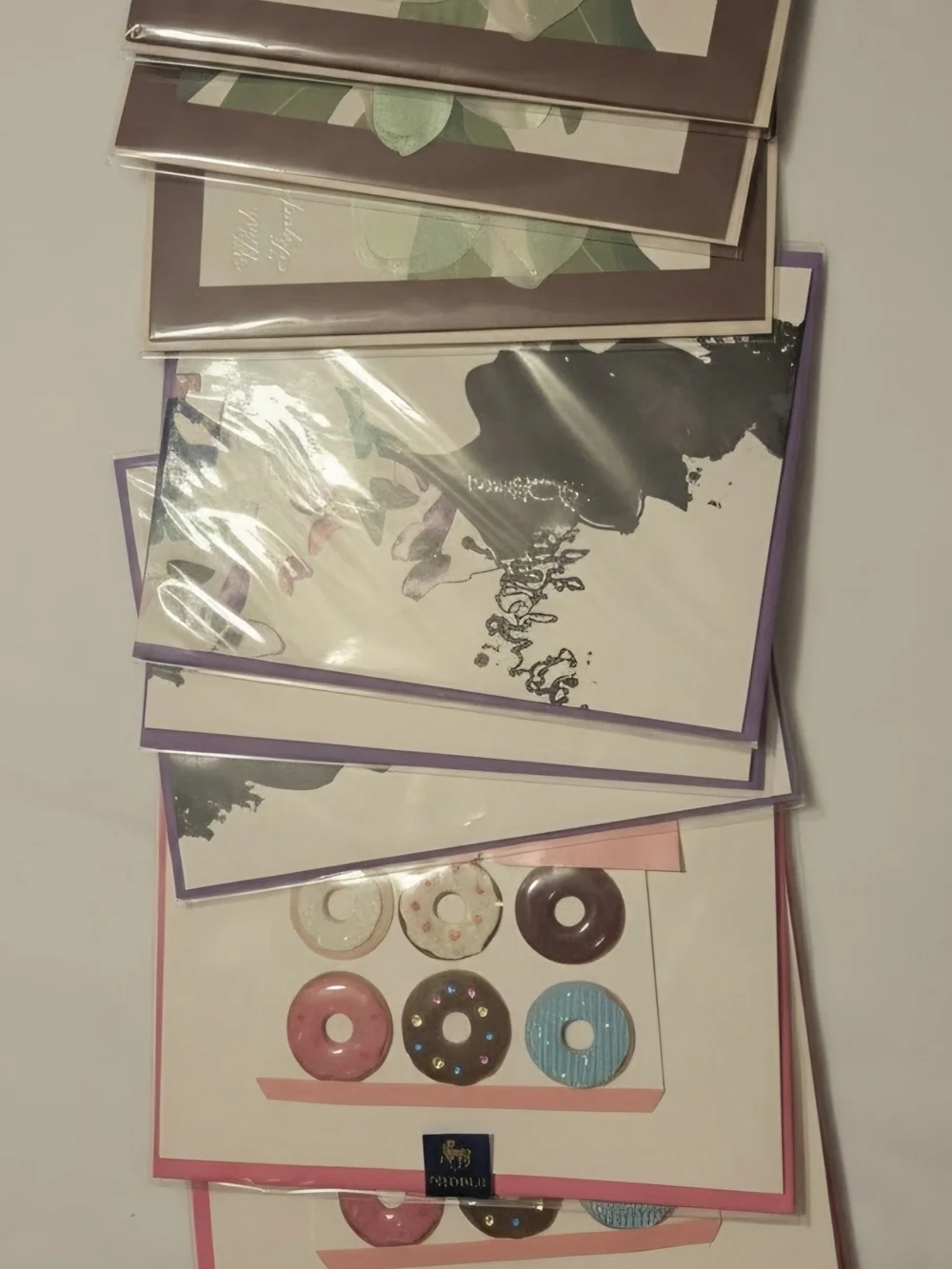 Assorted Niquea.d Greeting Card Packs in Pink, Purple, Blue, Brown 9 Cards Total